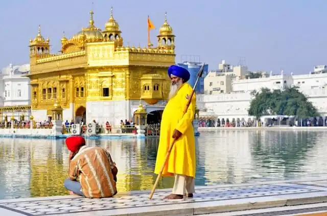 View of the Golgen Temple in Amritsar